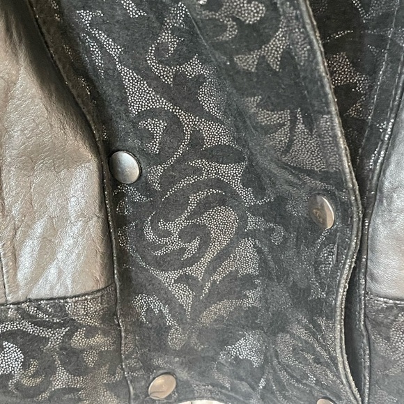 Winlit Women's Vintage Retro 80s 90s
Black Leather Jacket puffer, Size small - Picture 4 of 13